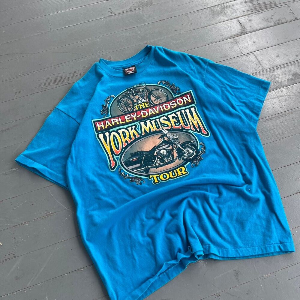 Vintage 1994 Harley Davidson biker streetwear y2k graphic tee shirt